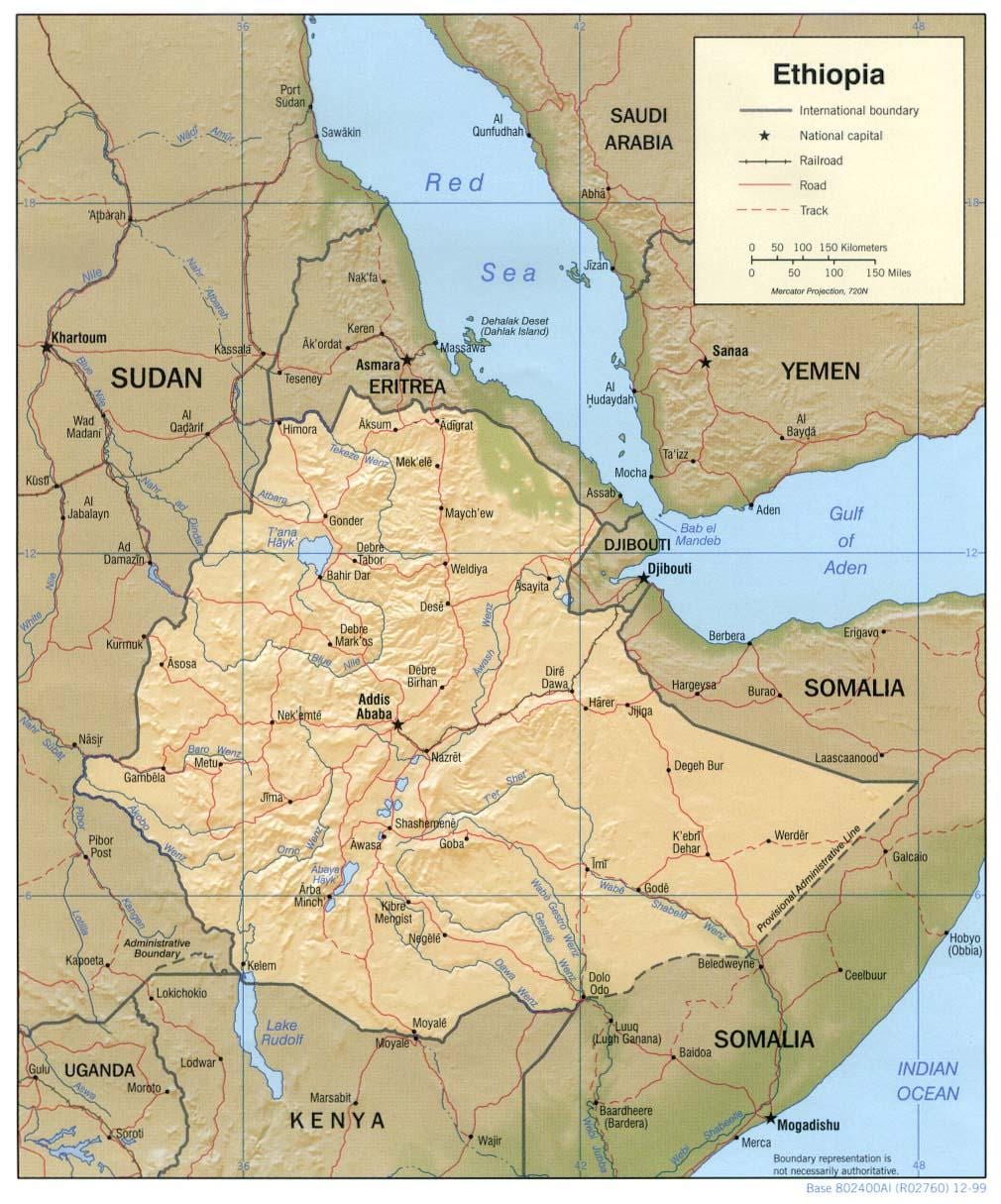 peta Ethiopia pemetaan web agensi