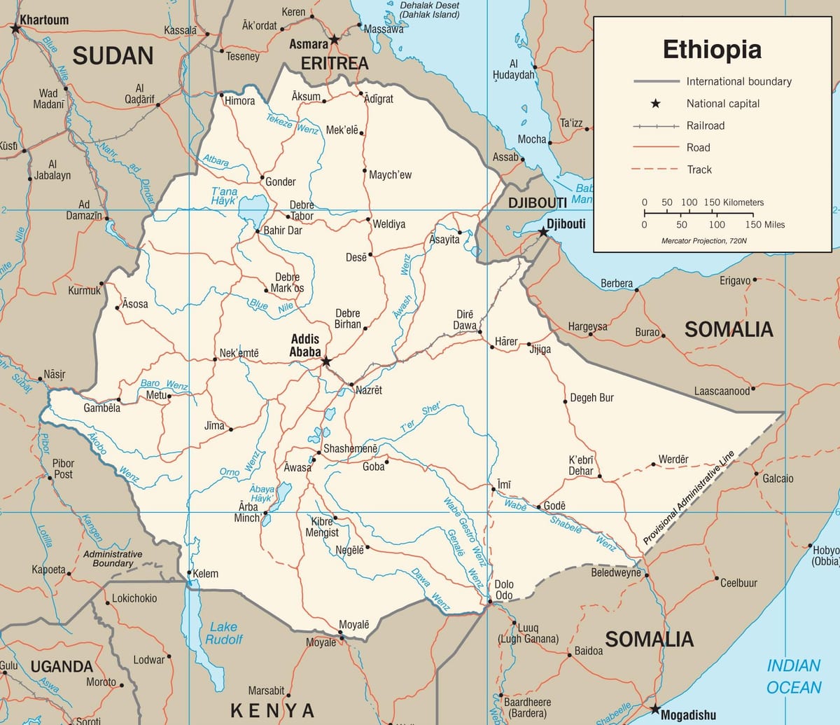 peta Ethiopia peta gambar