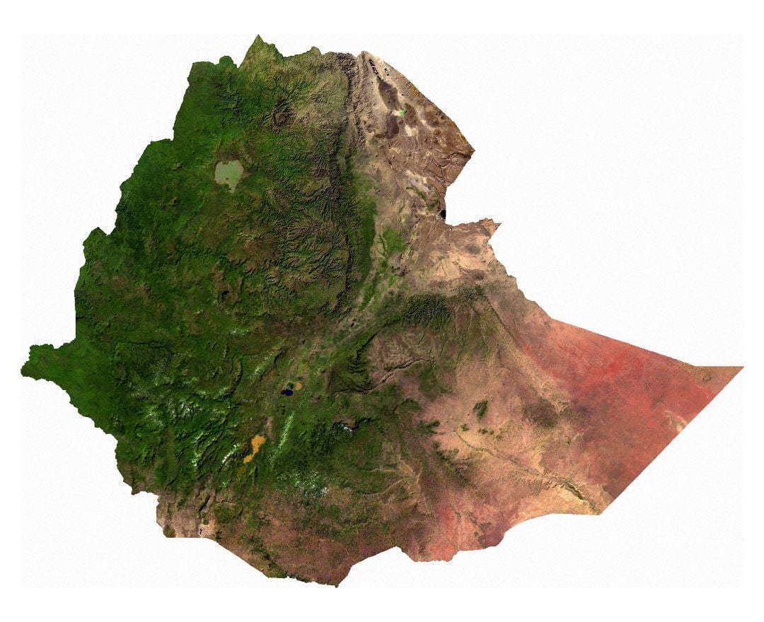 Ethiopia peta satelit