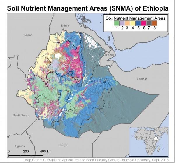 peta tanah peta Ethiopia