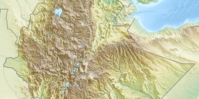 Peta gunung Ethiopia