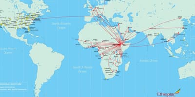 Peta laluan Ethiopia