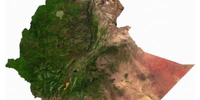 Ethiopia peta satelit