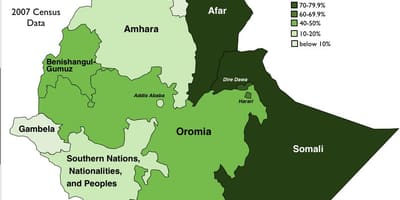 Peta Ethiopia suku