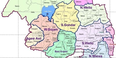 Ethiopia gondar peta