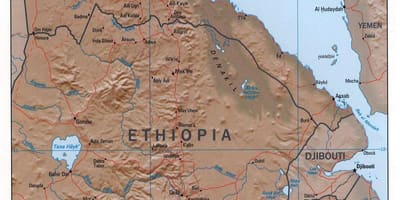 Peta utara Ethiopia